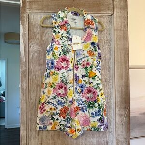 Mumu Colorful Floral Romper